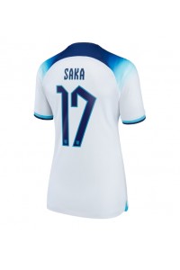 Fotbalové Dres Anglie Bukayo Saka #17 Dámské Domácí Oblečení MS 2022 Krátký Rukáv